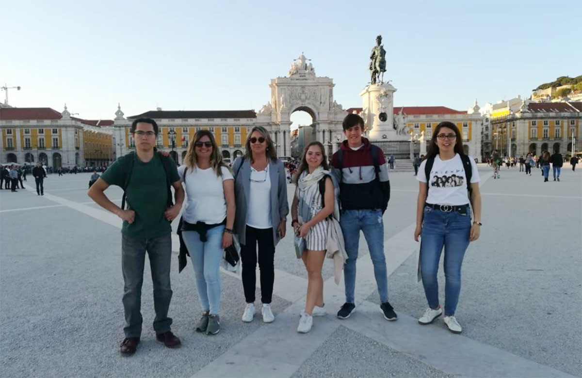 Cuatro alumnos del colegio Fernando de los Ríos de la Fundación Unicaja participan en Portugal en un programa Erasmus+ junto a otros estudiantes europeos