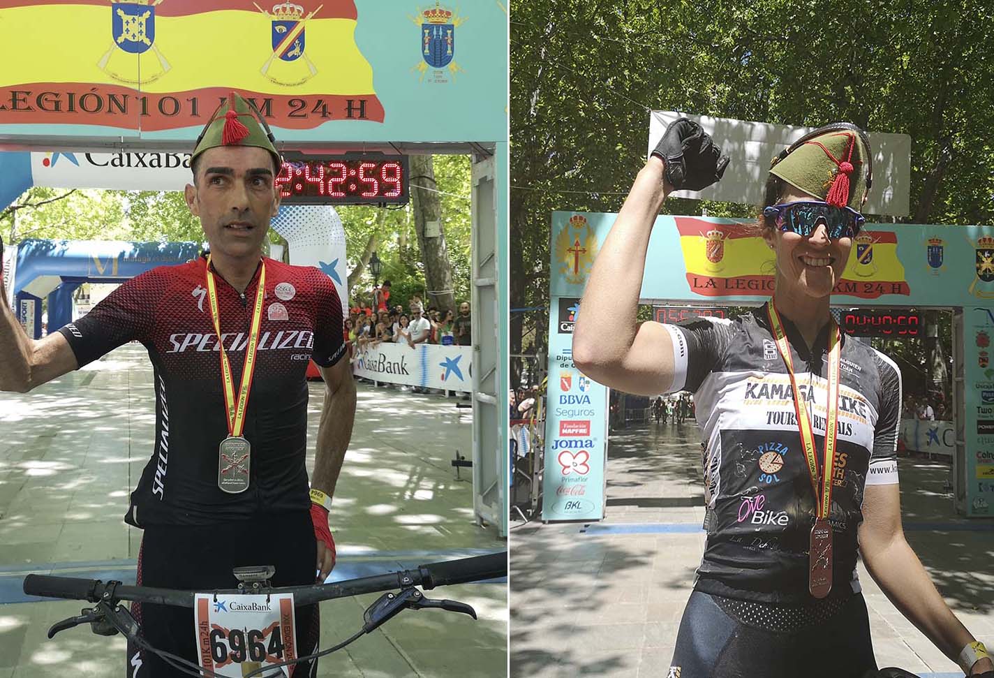 José Márquez y Rocío Rojas, los ganadores de los 101 km en MTB.
