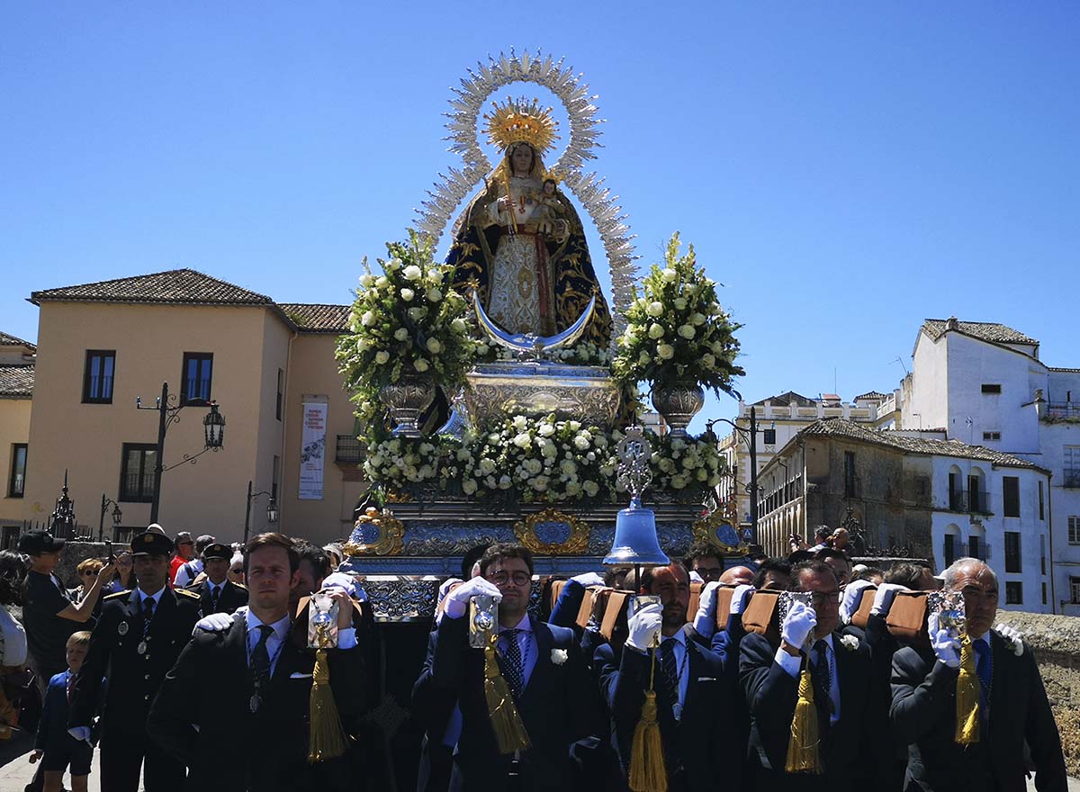 La imagen de la Virgen de la Paz recorrerá las calles de Ronda el segundo domingo de mayo.