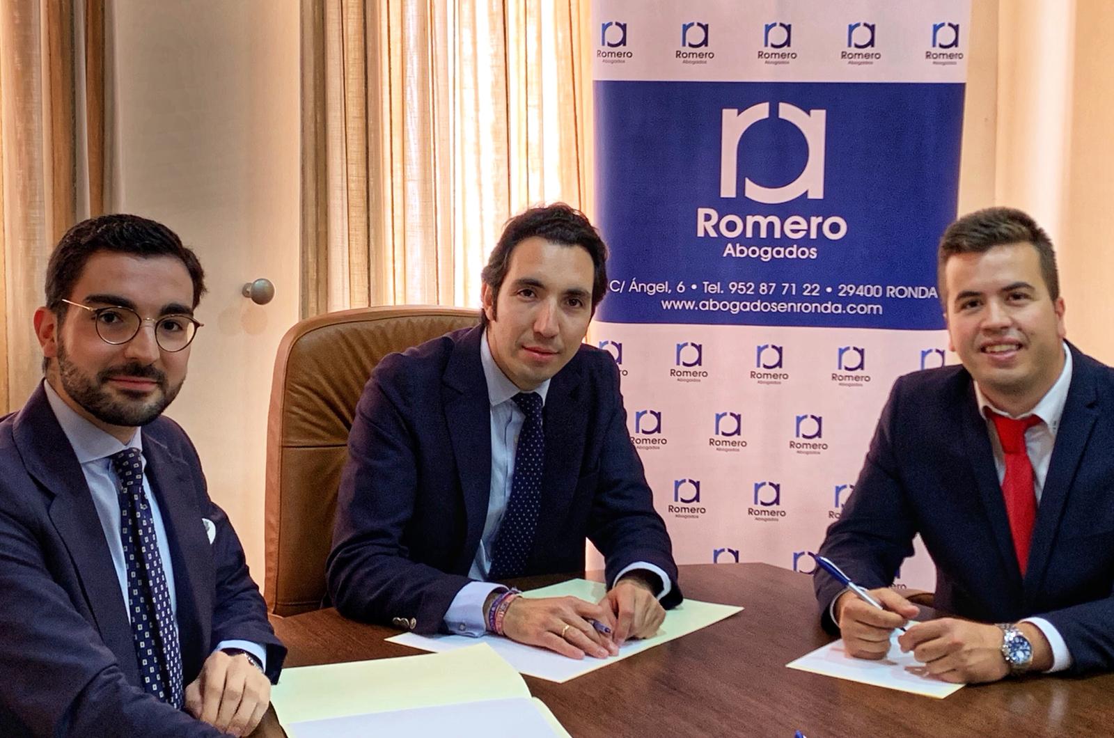 El nuevo equipo ampliado de Romeros Abogados en Ronda.