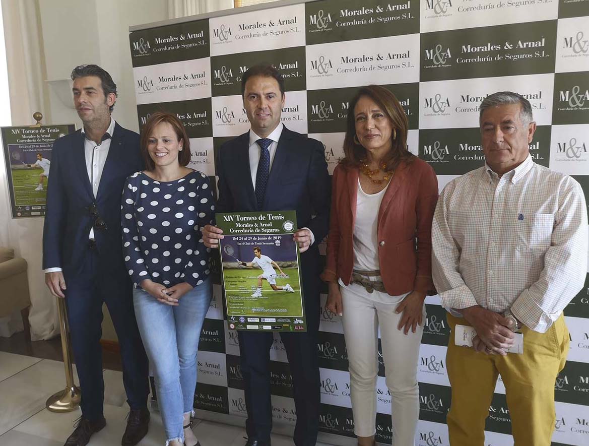 Momento de la presentación del torneo de tenis de esta edición.