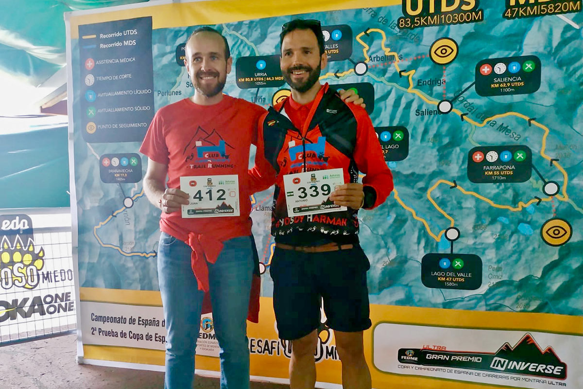 Antonio Rosillo y Juan Ocaña, en el Ultra EDP DesafiOSOmiedo.