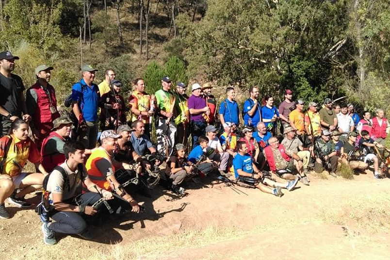 Foto de familia de los participantes en la competición.