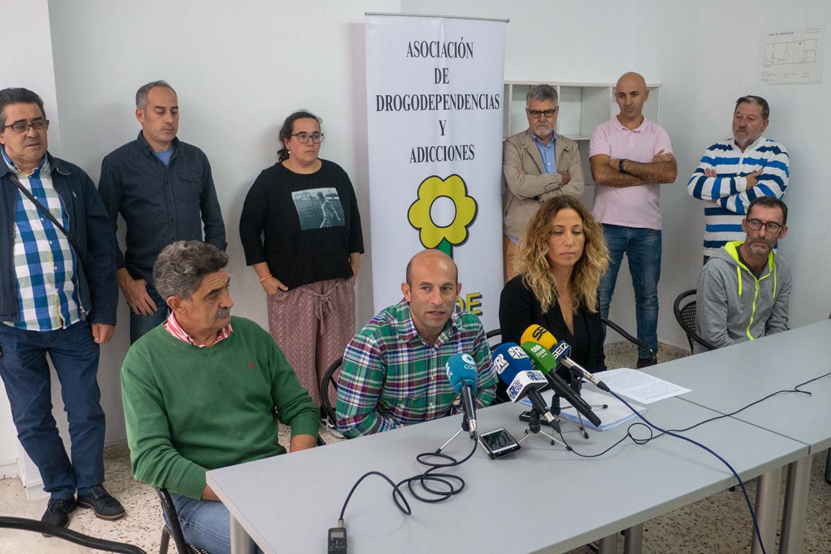 Rueda de prensa celebrada en la sede de ARDE este lunes.