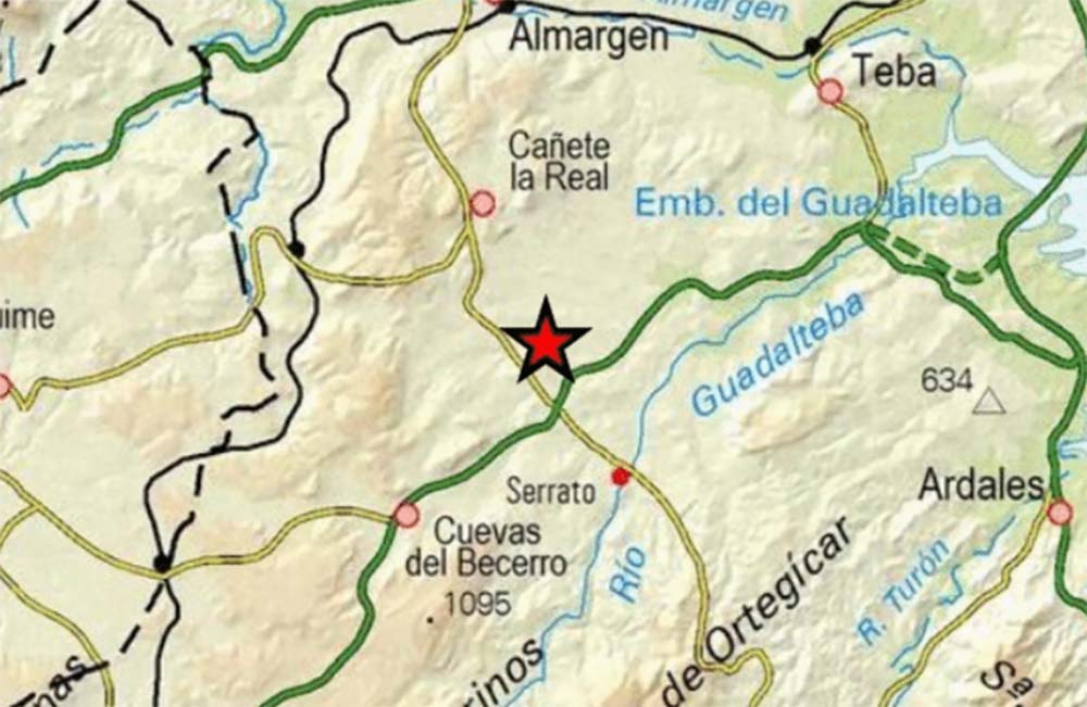 El seísmo se ha sentido en los municipios de Cañete la Real y de Serrato.