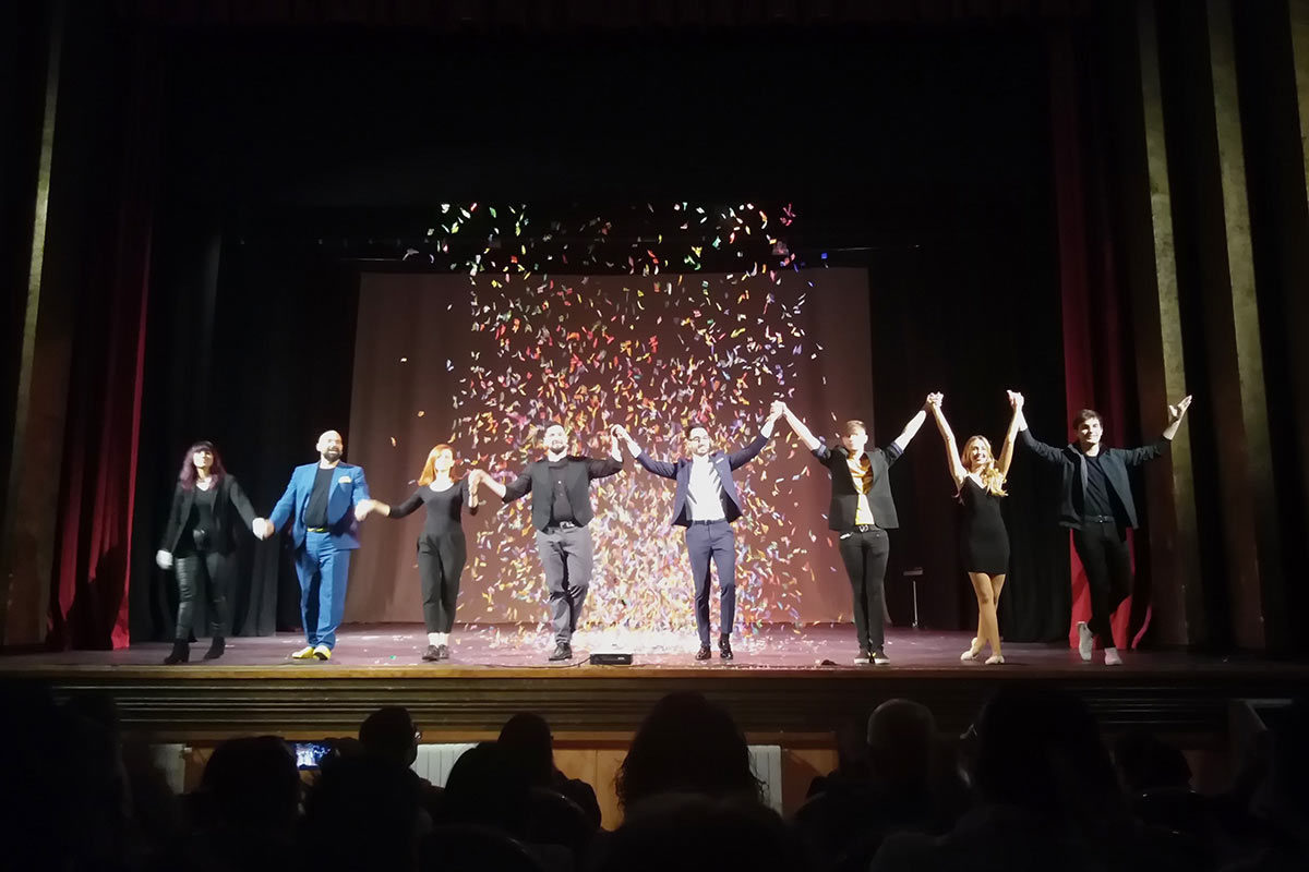 Fin de la Gala con Estilo celebrada el sábado en el teatro.