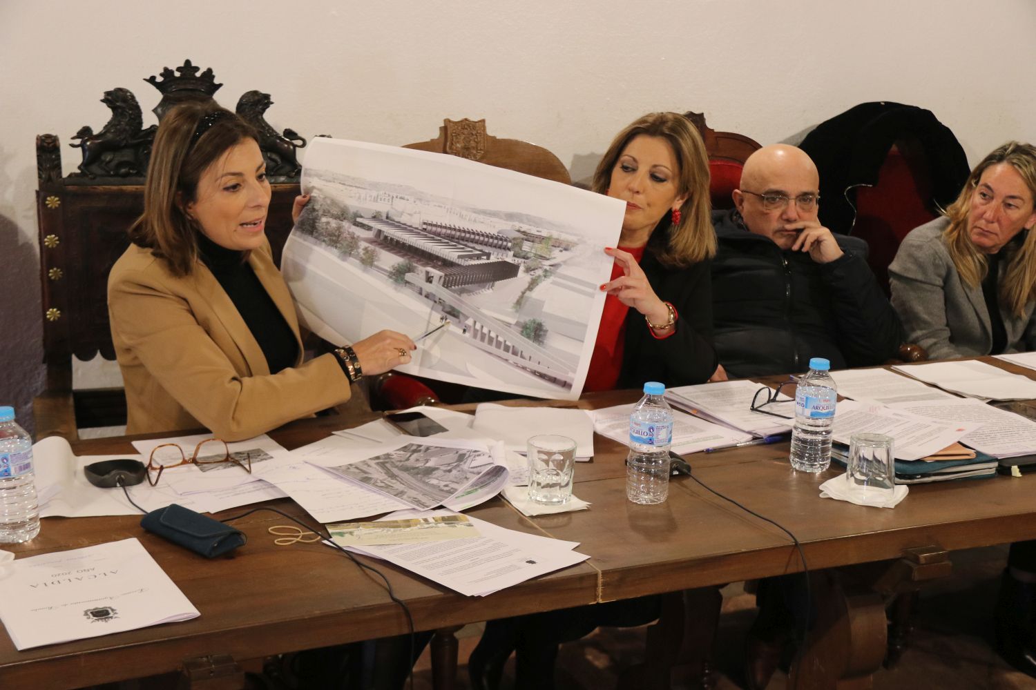 Fernández, defendiendo el proyecto.