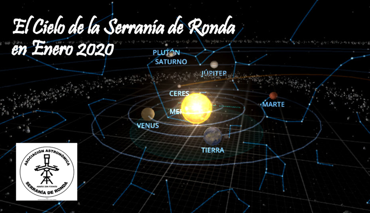 El cielo del primer mes del nuevo año 2020.