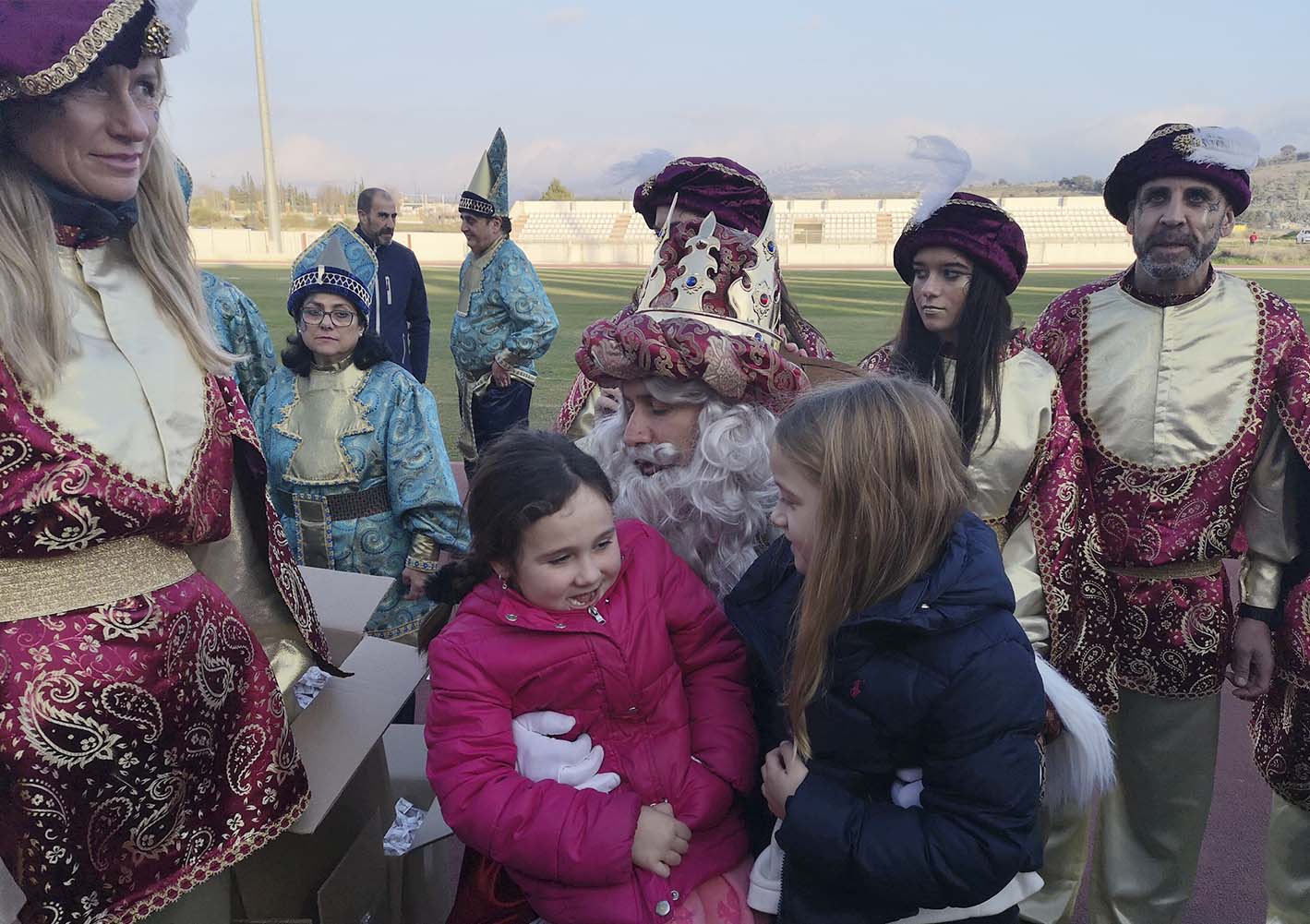 Los Reyes han recibido las peticiones de los niños rondeños.