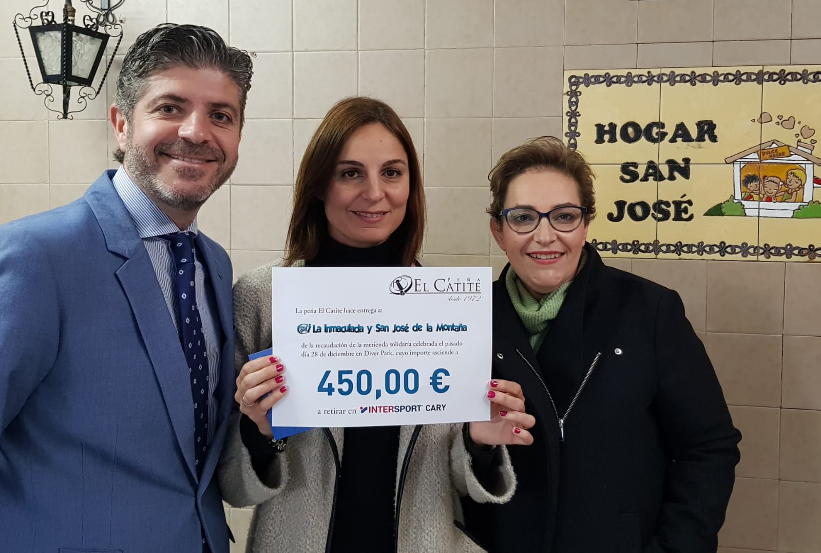 Momento de la entrega.