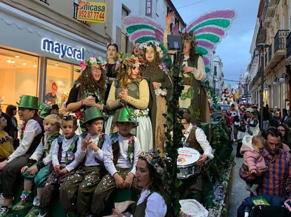 Una imagen de la cabalgata de Carnaval de 2020.