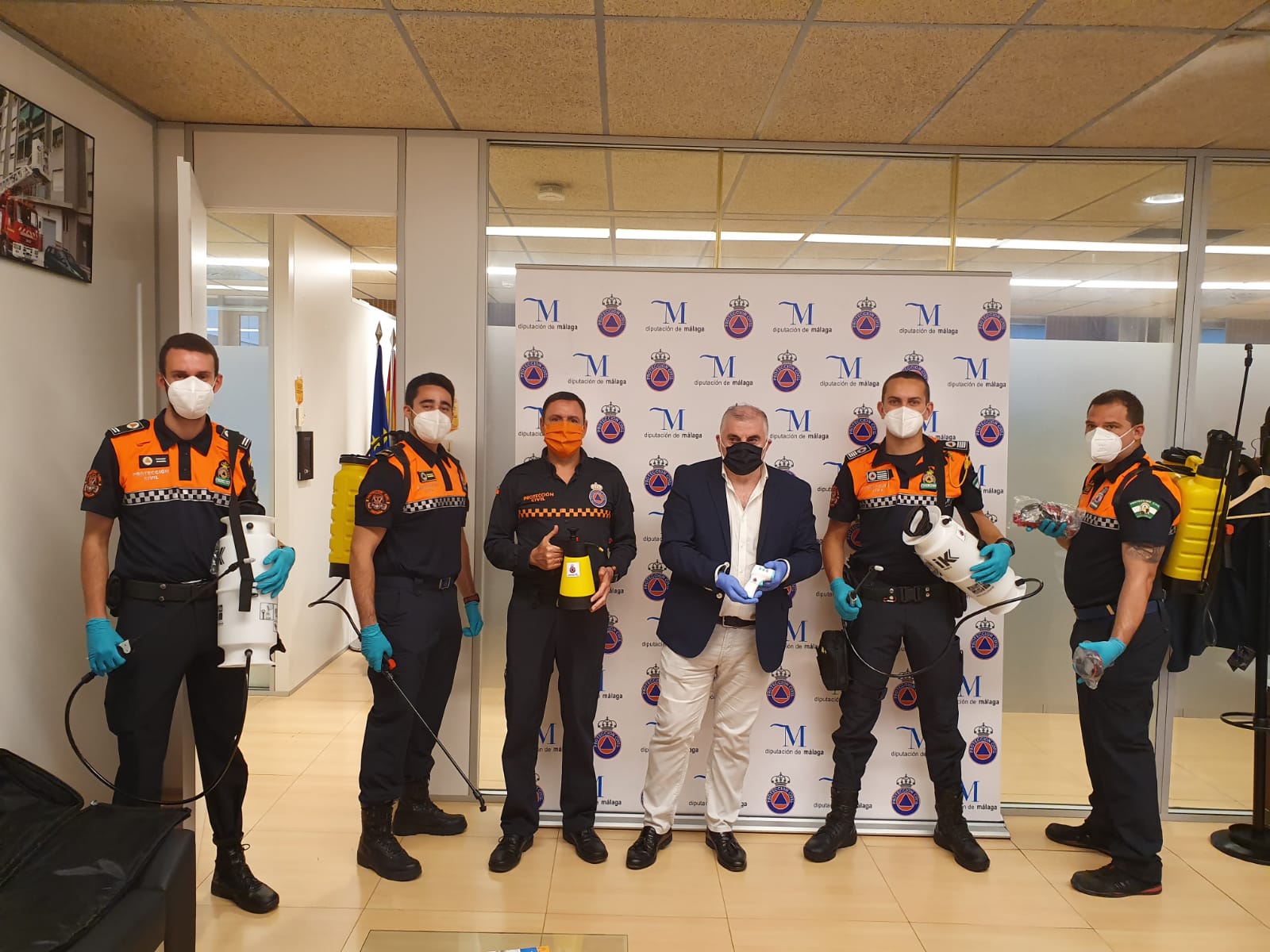 Seis municipios de la comarca rondeña han recibido material de protección contra el Covid-19.