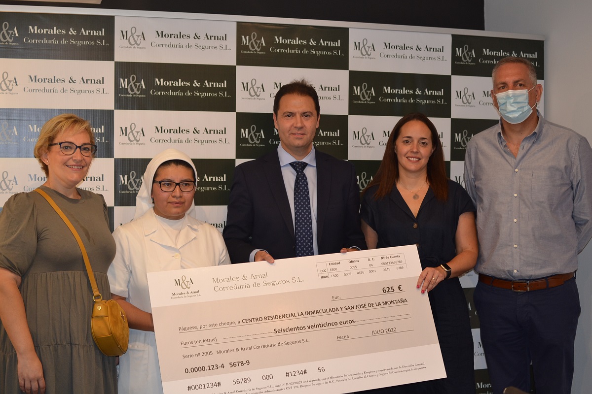 Imagen del momento en el que se ha realizado la donación,