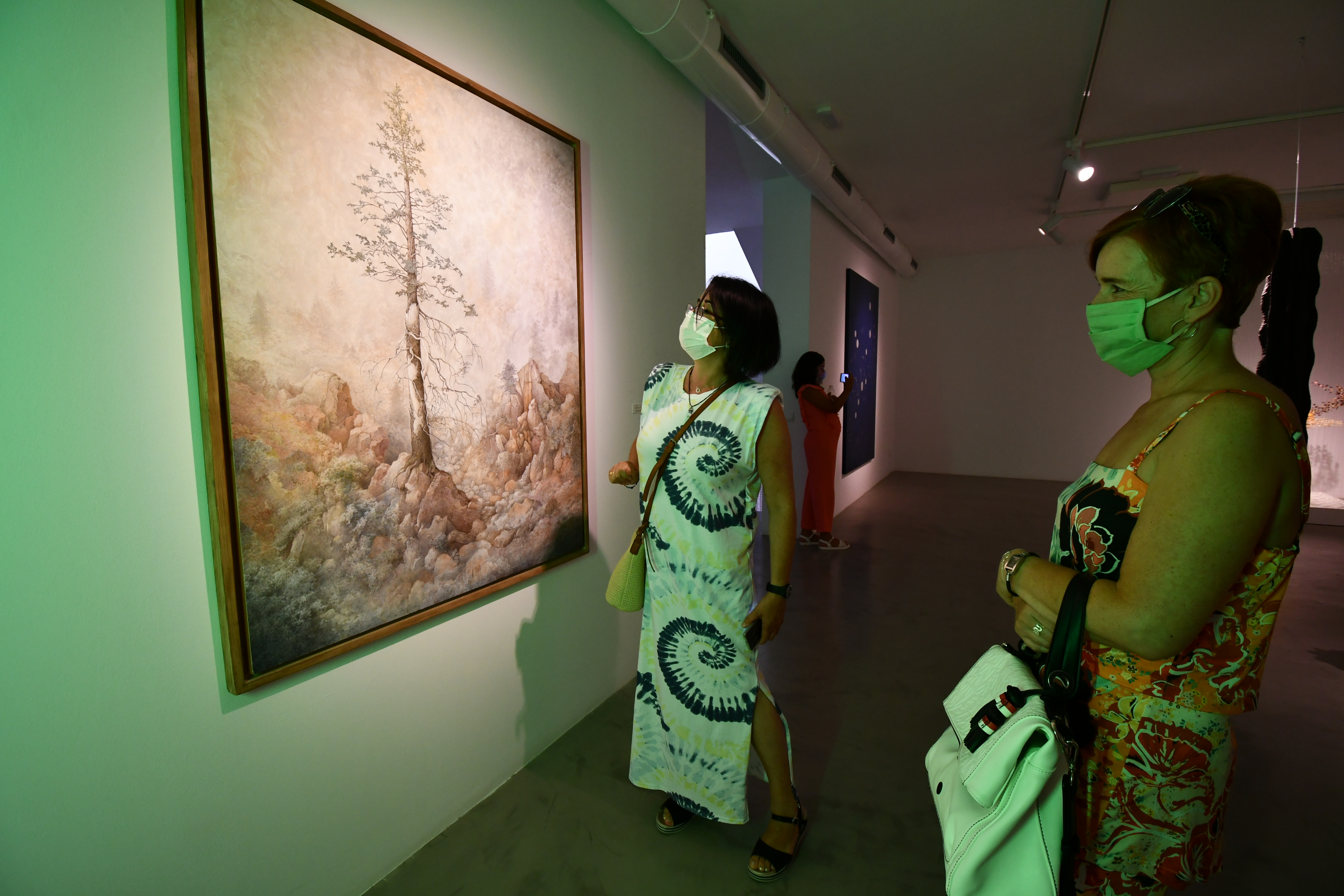Uno de los cuadros pintados al inicio de los Encuentros de Arte del Valle del Genal.
