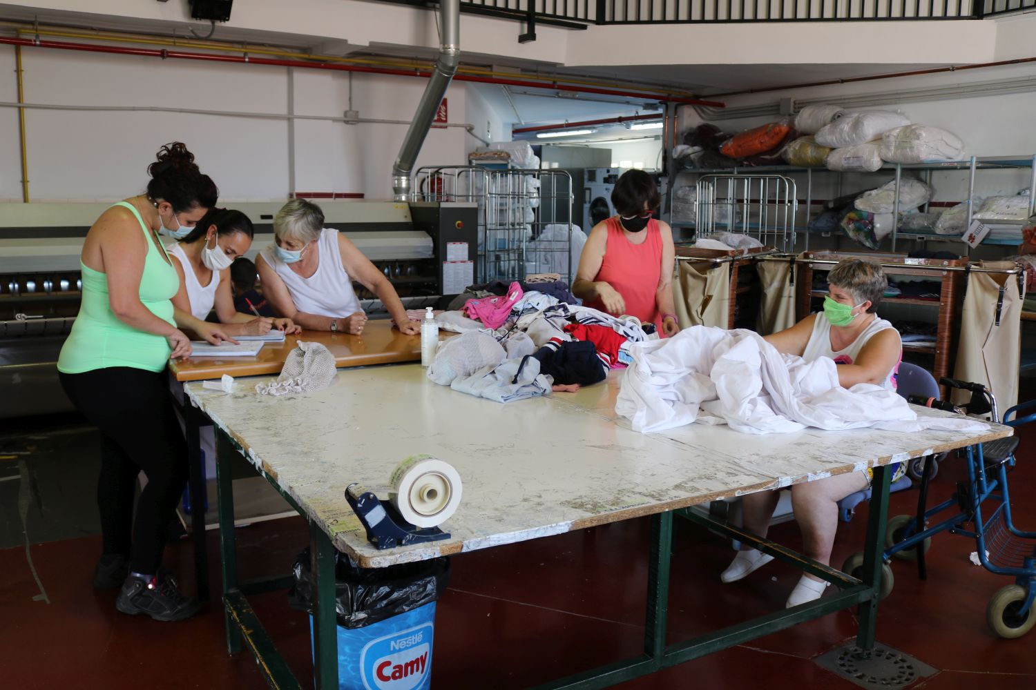 El trabajo en equi8po es fundamental en Asprodisis.