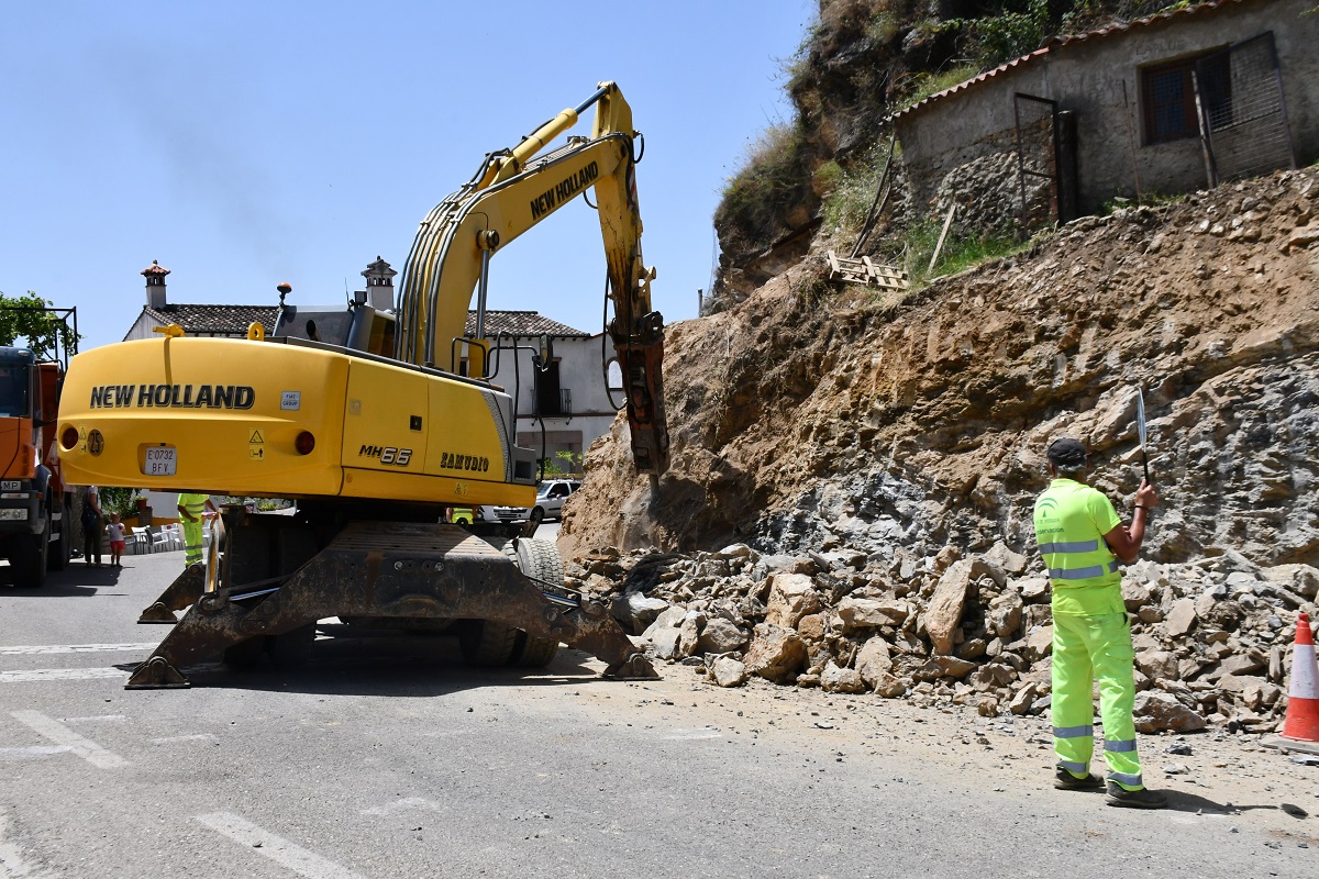 Los trabajos ya se están realizando en este peligroso trazado de la carretera.