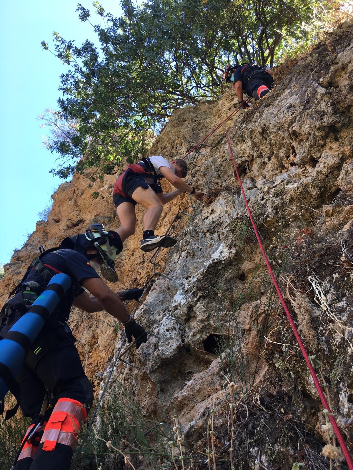 Imagen de una de las vías ferratas de Ronda.