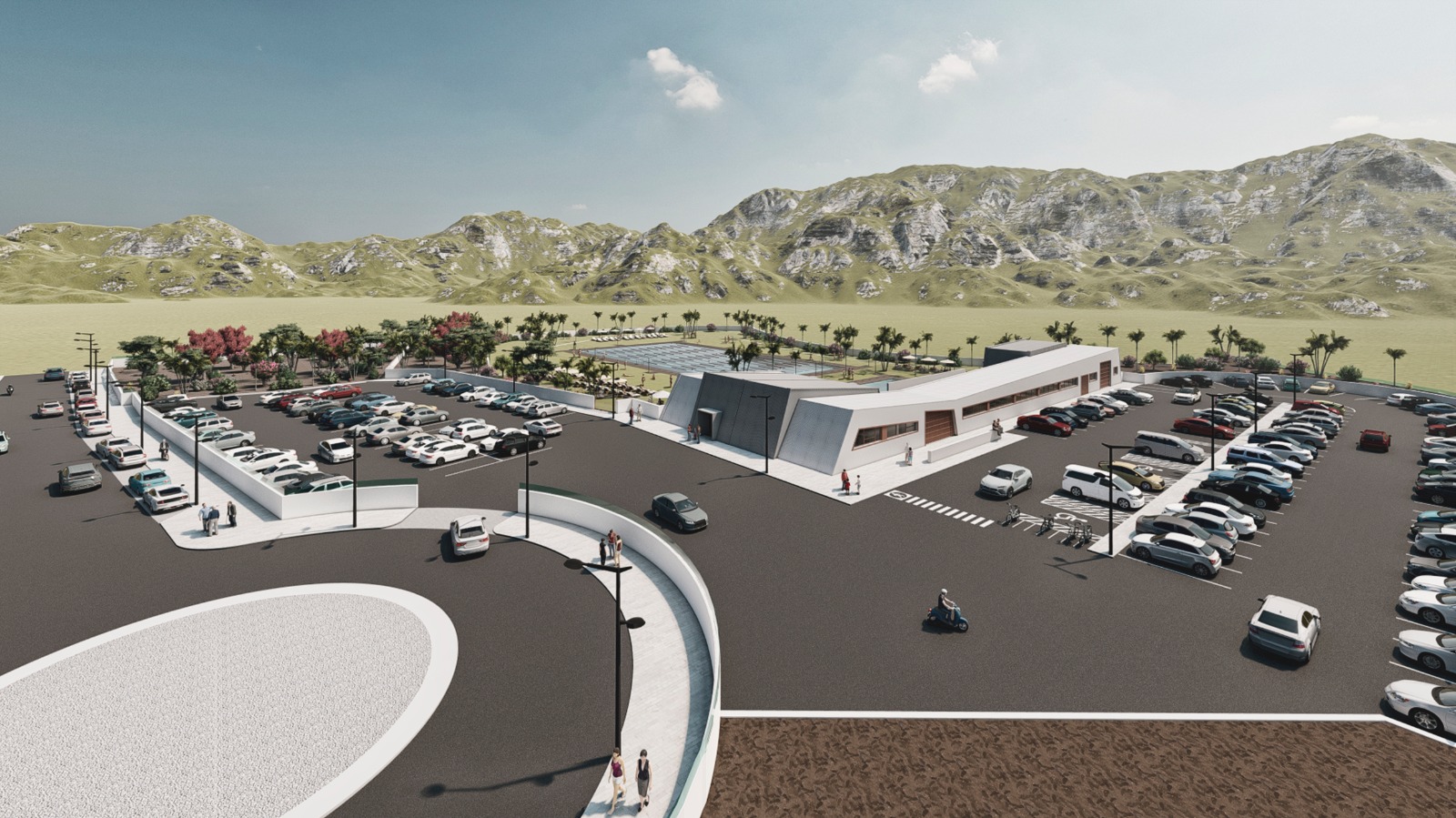 Imagen de lo que será el complejo de la segunda piscina municipal de Ronda.