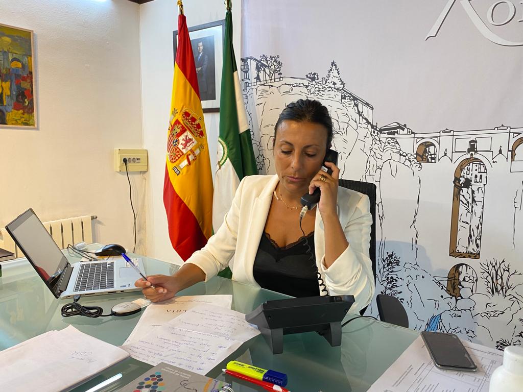 La alcaldesa de Ronda, Maripaz Fernández, en una imagen de archivo.
