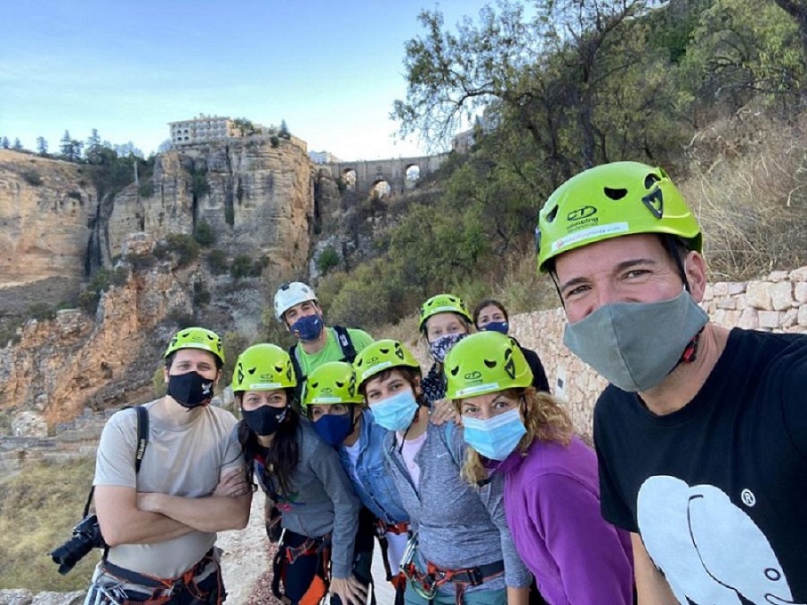 Imagen del grupo de periodistas y blogueros que visitaron Ronda el Día del Turismo.