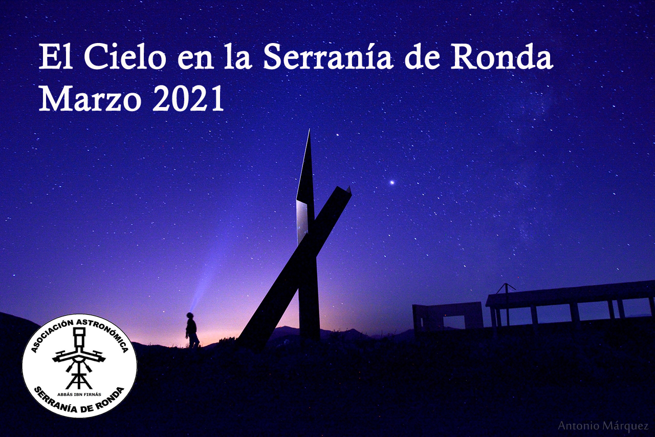 La imagen de conjunción de Júpiter y Saturno, se la agradecemos al fotógrafo rondeño Antonio Márquez.