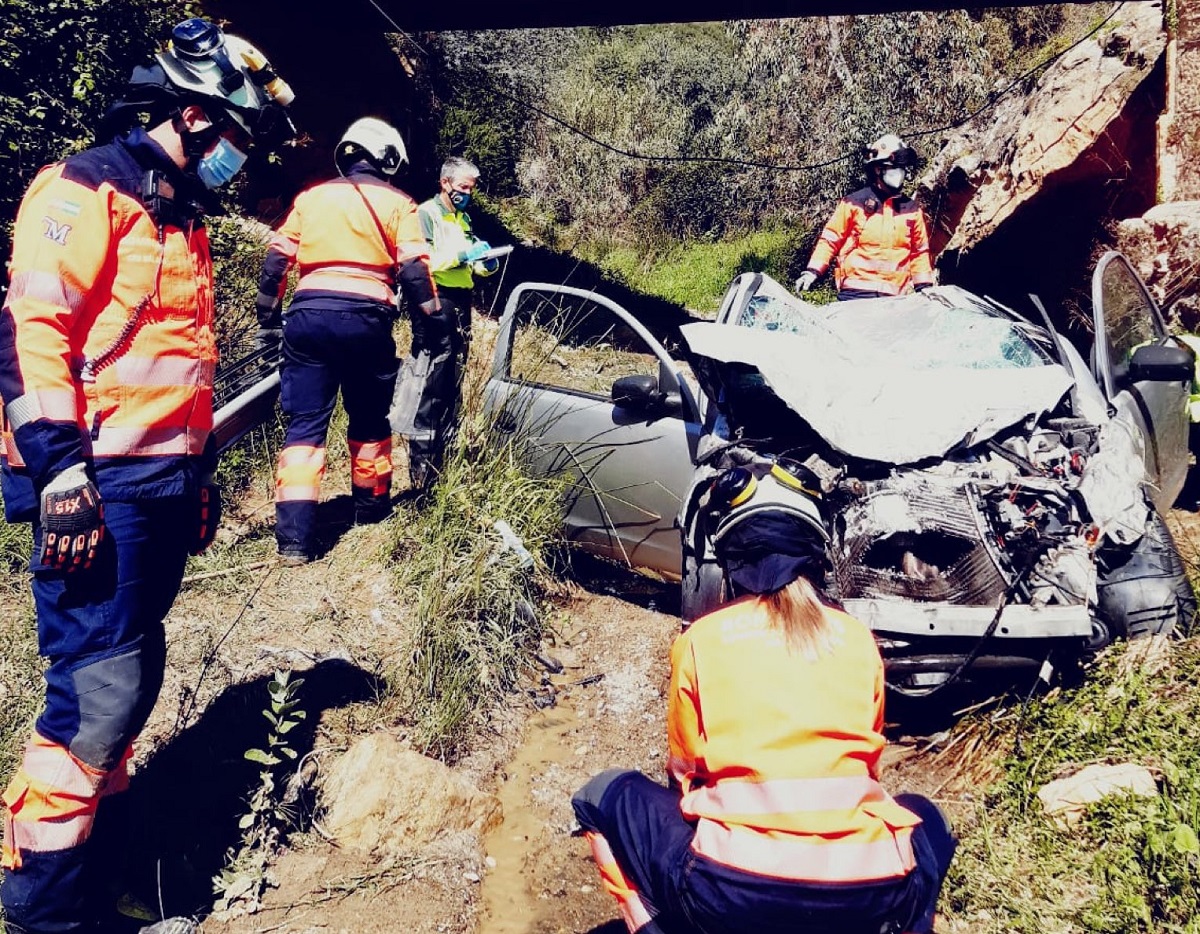 Lugar en el que fue localizada la mujer desaparecida en el interior de su coche.