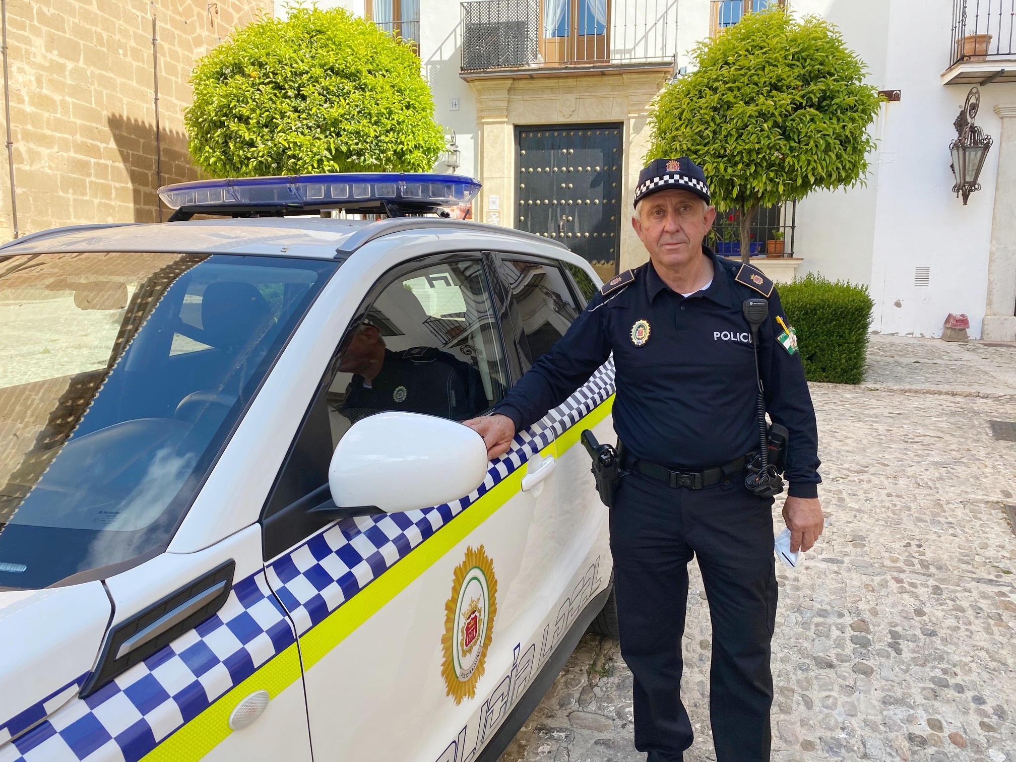 Juan Gutiérrez en su último día de trabajo tras 36 años de servicio.