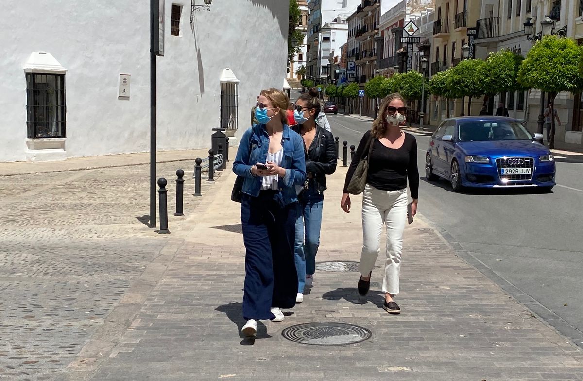 Con la mejoría de la situación pandémica están llegando a Ronda más turistas.