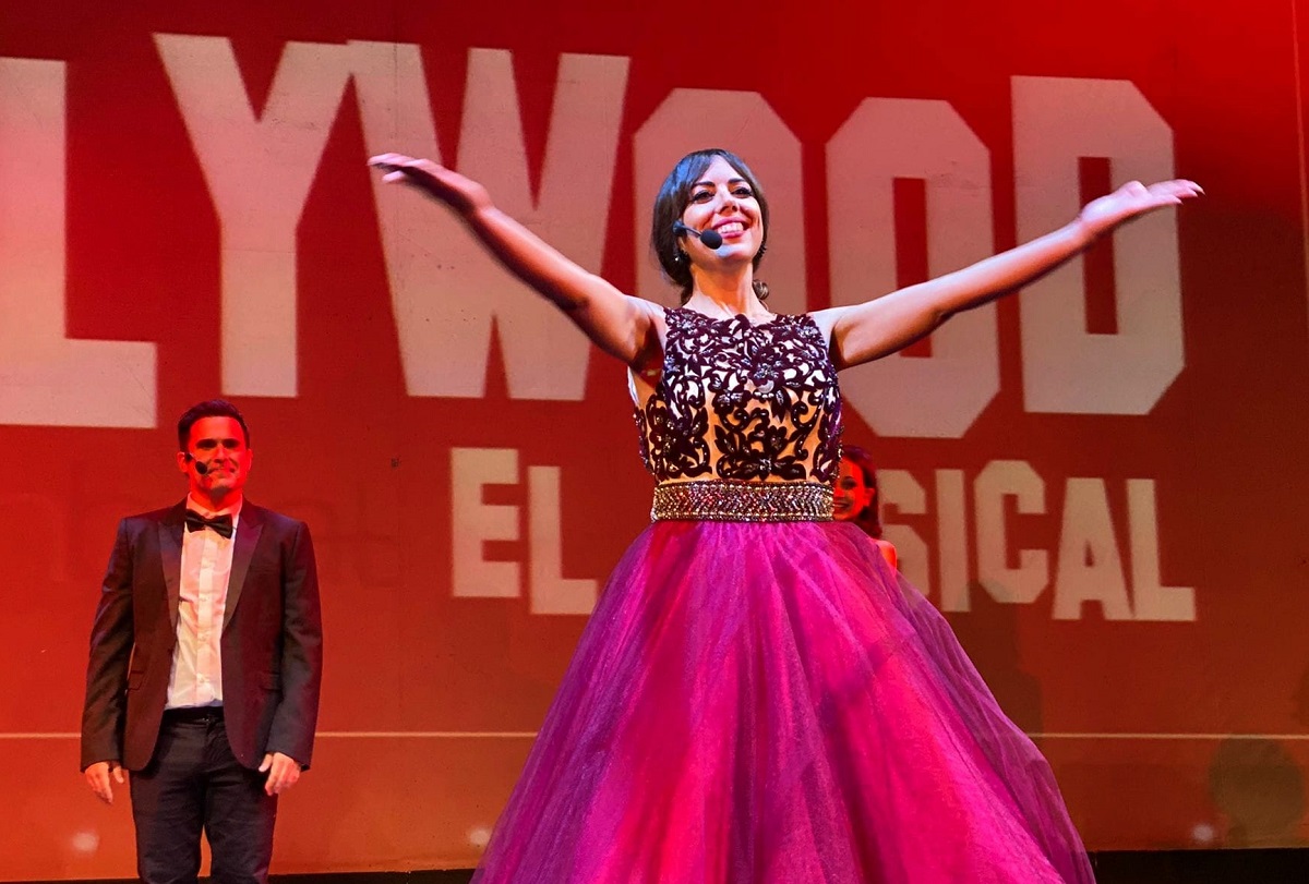 La cantante y actriz rondeña durante su actuación en el musical Hollywood.
