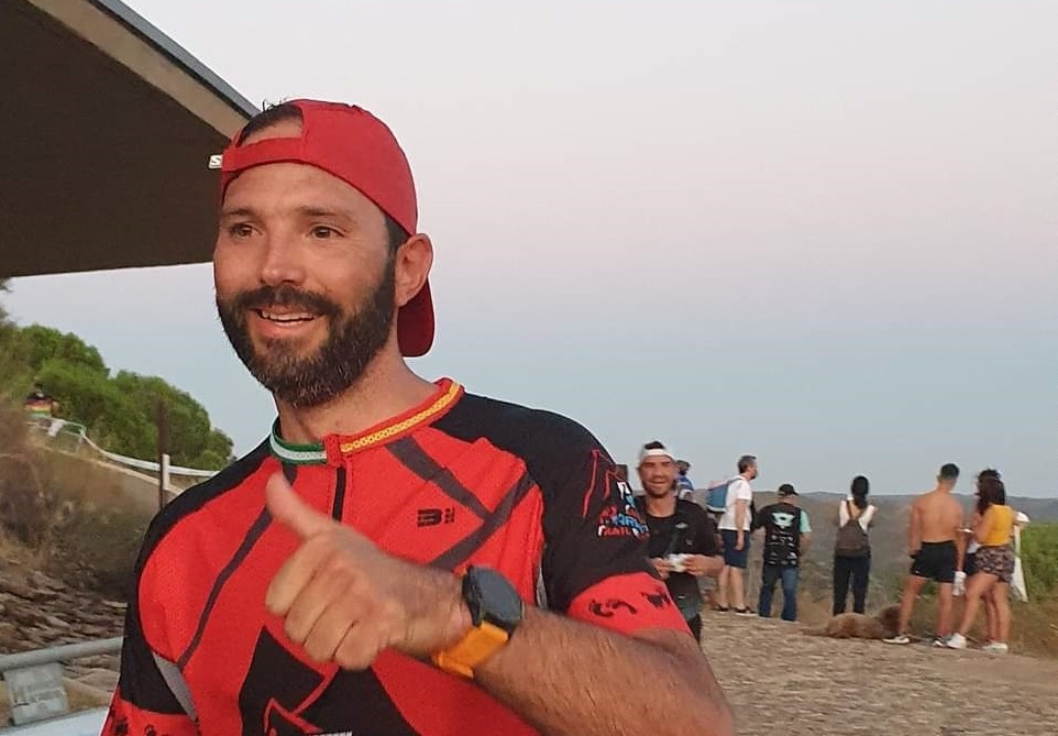 El corredor rondeño tras completar este singular prueba deportiva.