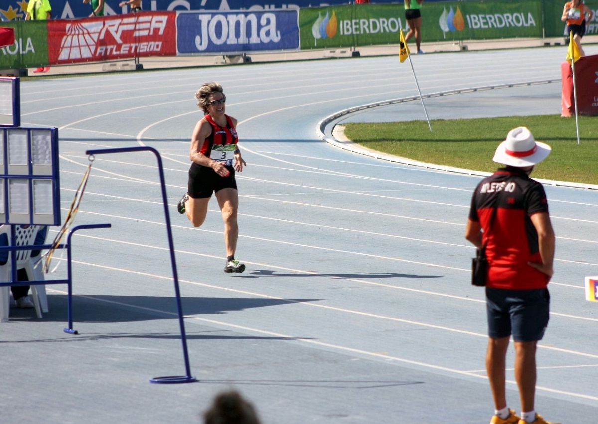 Encarni Villena durante la prueba deportiva del pasado fin de semana.