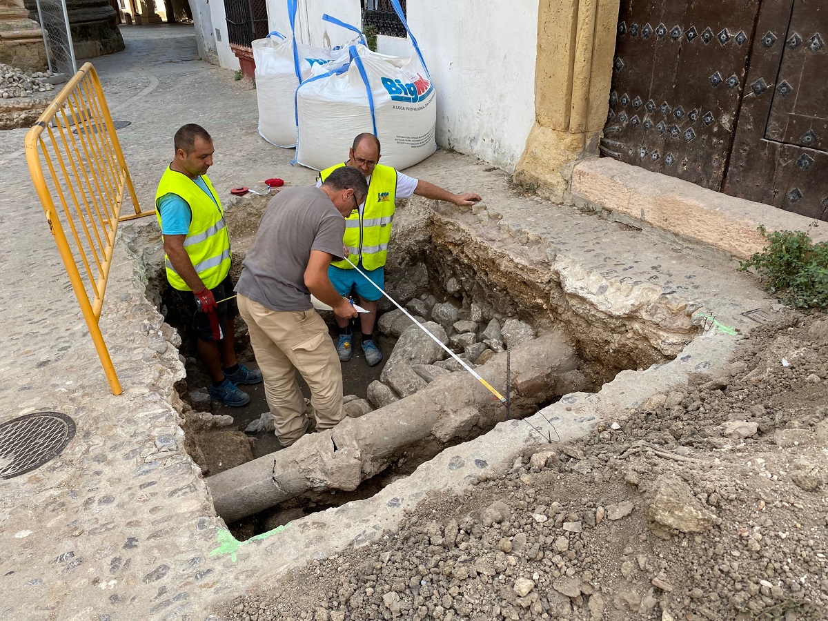 Lugar en el que se han localizado los restos romanos tras las excavaciones que se están realizando.
