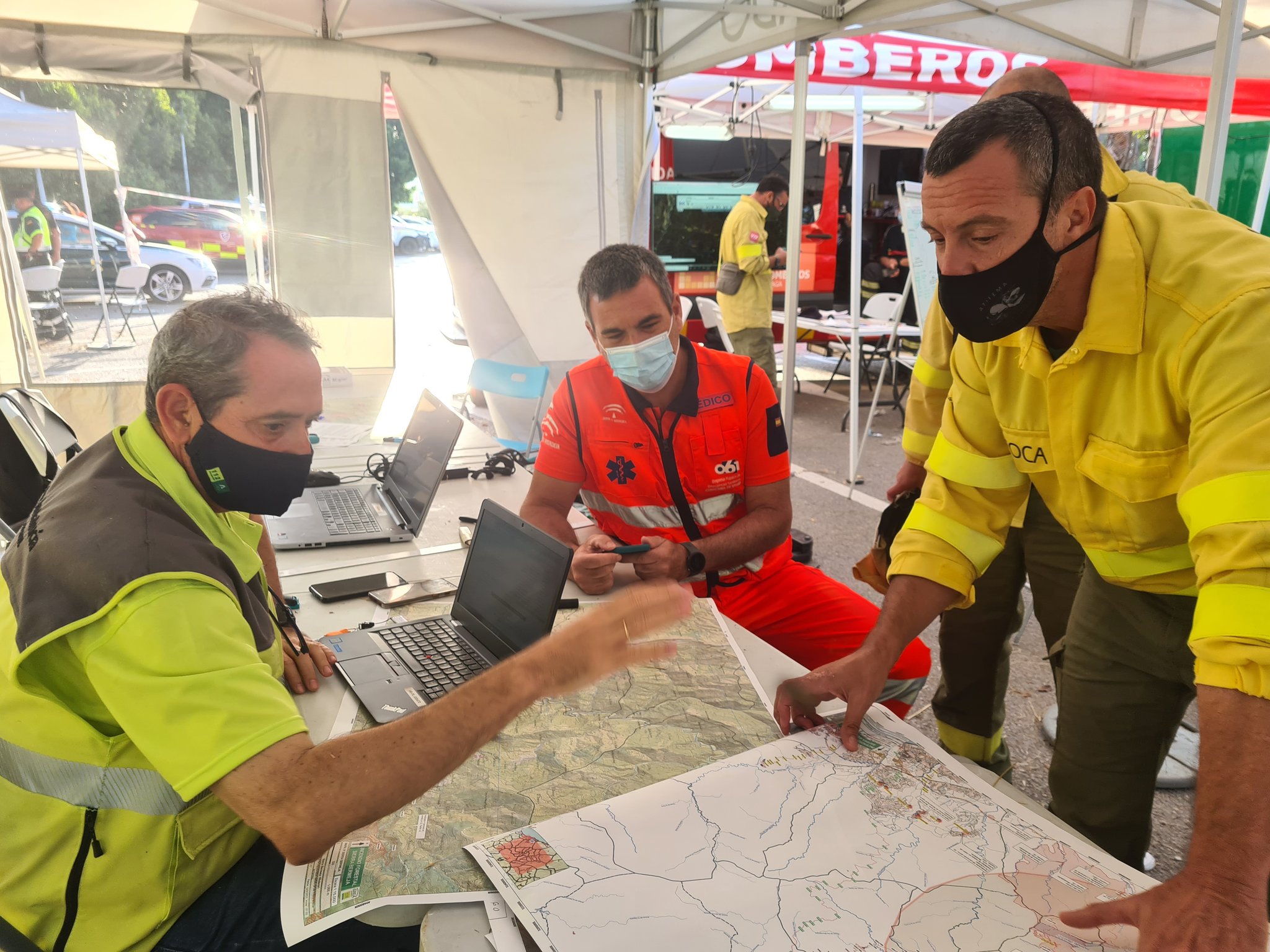 La decisión de evacuar a los vecinos de Genalguacil se ha adoptado esta mañana.