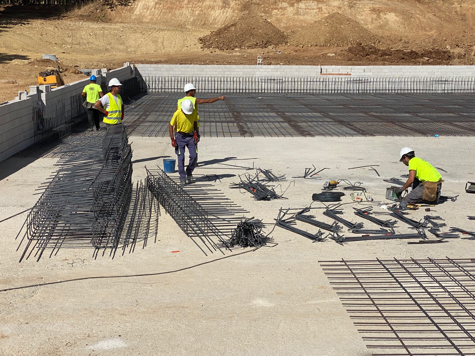 Los trabajos van avanzando según los plazos establecidos en las obras.