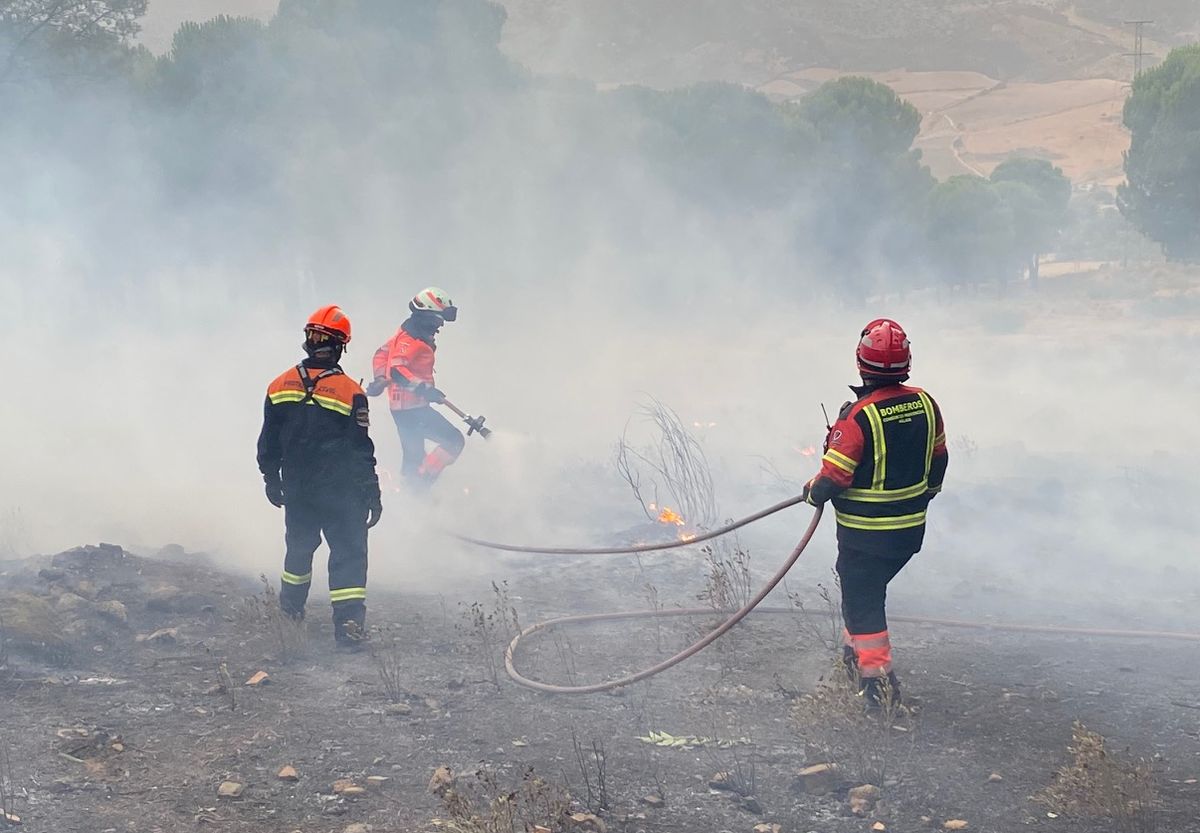 Sobre las 21.00 h de ayer se declaró el primer incendio y de madrugada el segundo.