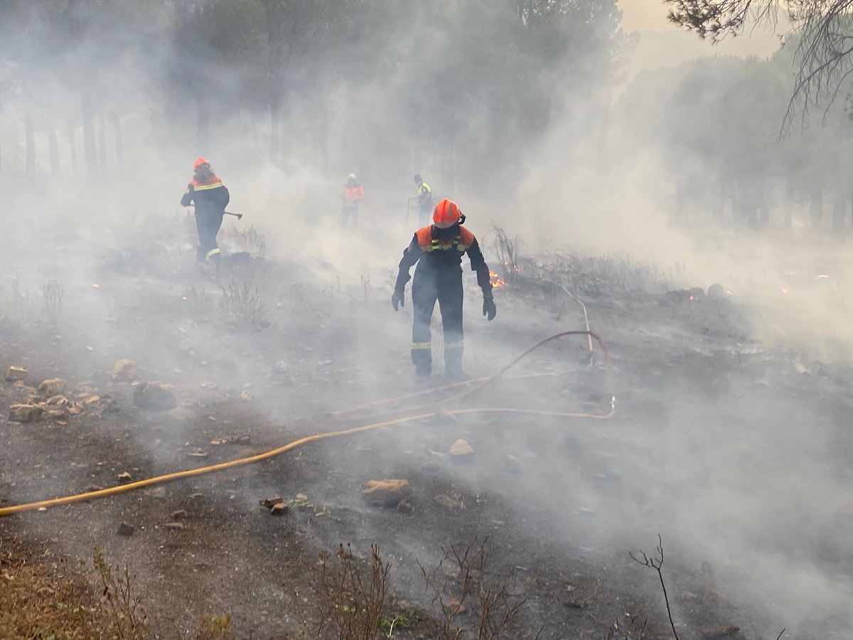 El incendio ha tenido tres focos distintos de origen, por lo que puede haber sido provocado.