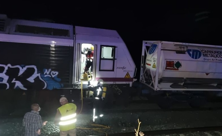 El convoy estuvo detenido en Arriate durante más de dos horas. Foto CPB.