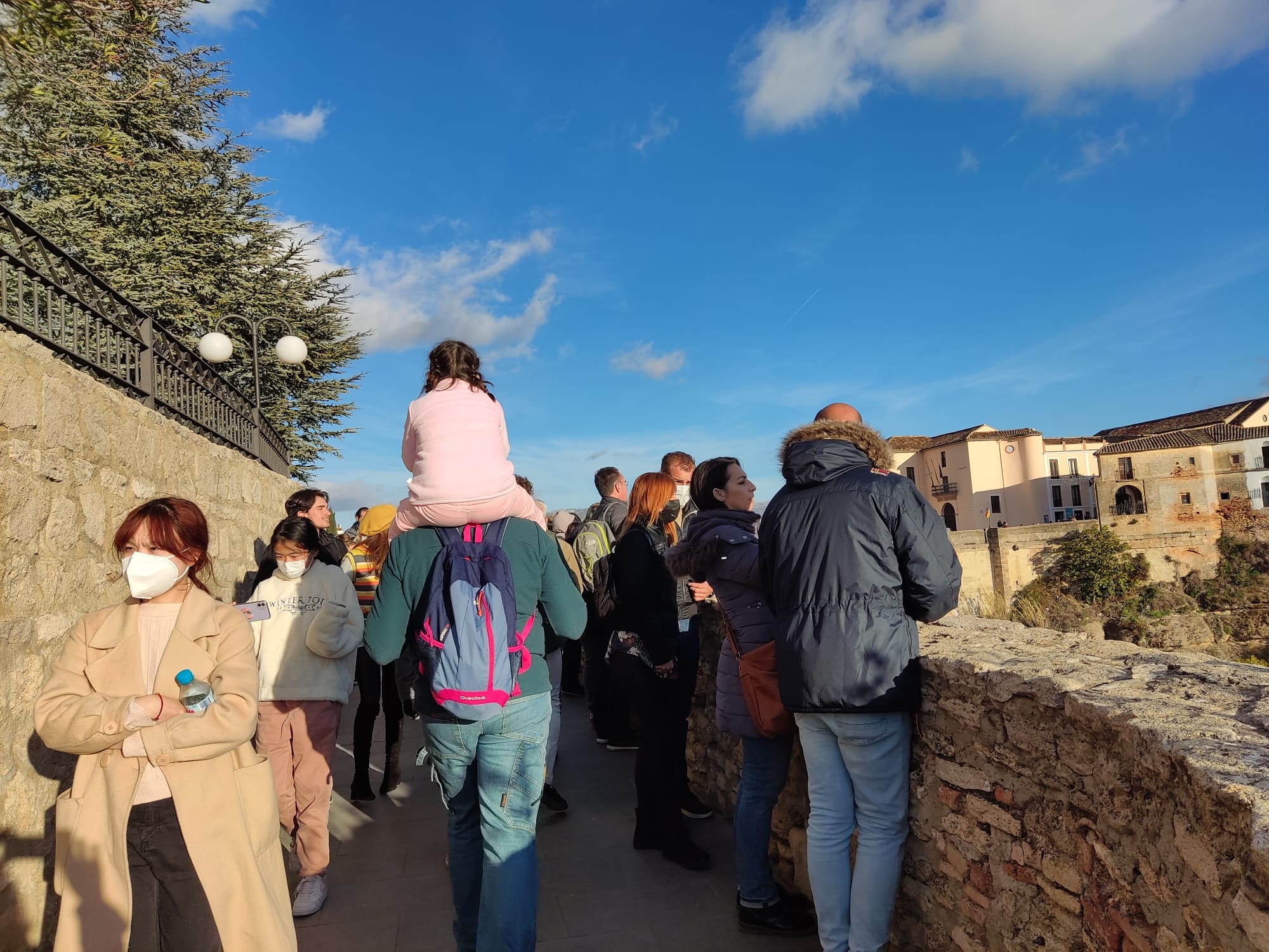 Turistas en una de las zonas más visitadas de la ciudad.