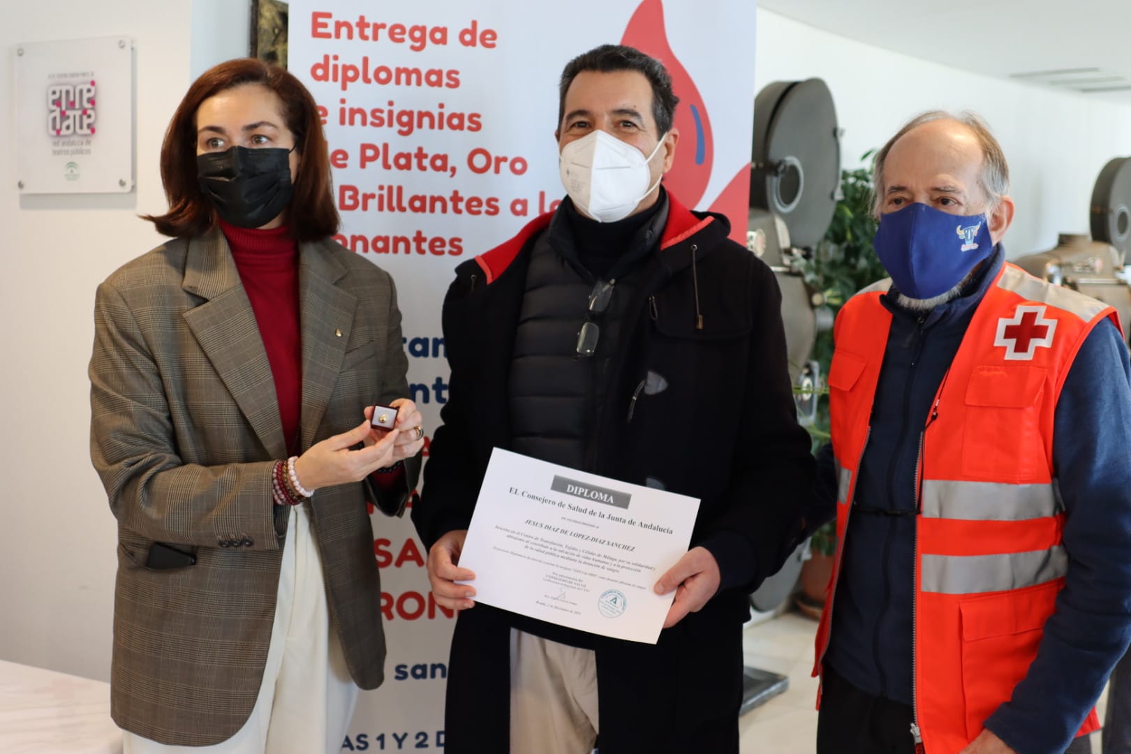 Se han reconocido a diferentes voluntarios esta mañana.