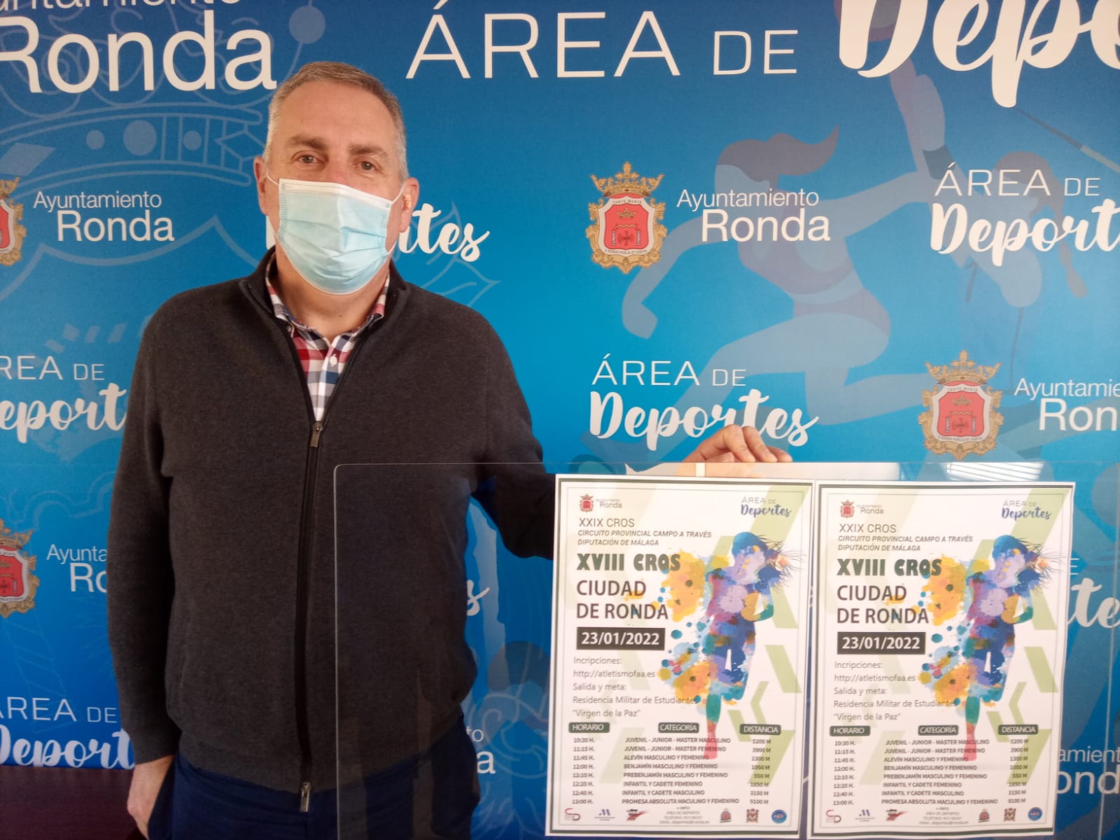 La delegación de Deportes presenta el XVIII Cross ‘Ciudad de Ronda’ que se celebrará el 23 de enero siguiendo todos los protocolos sanitarios