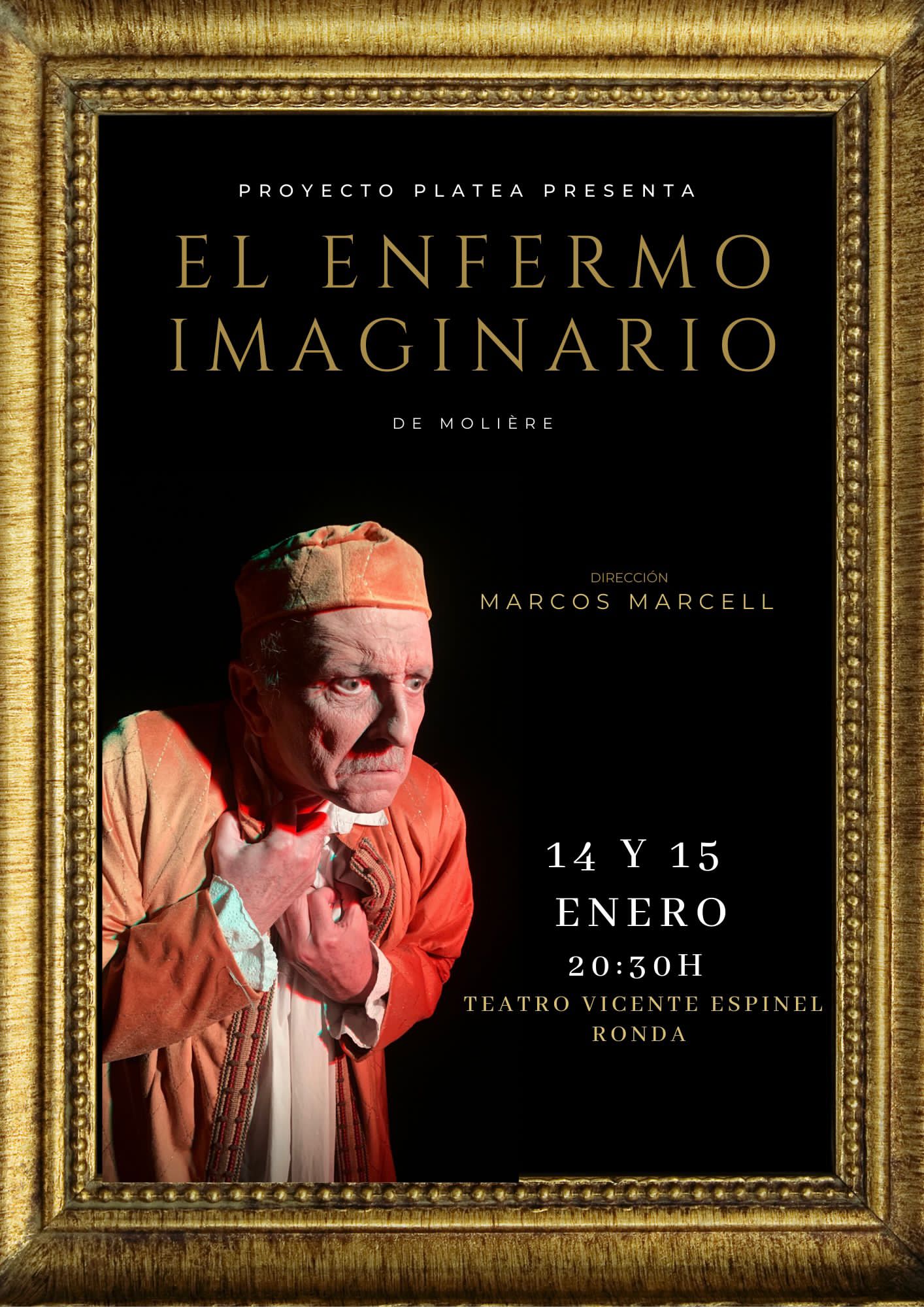 El Enfermo Imaginario, Cartel de la obra
