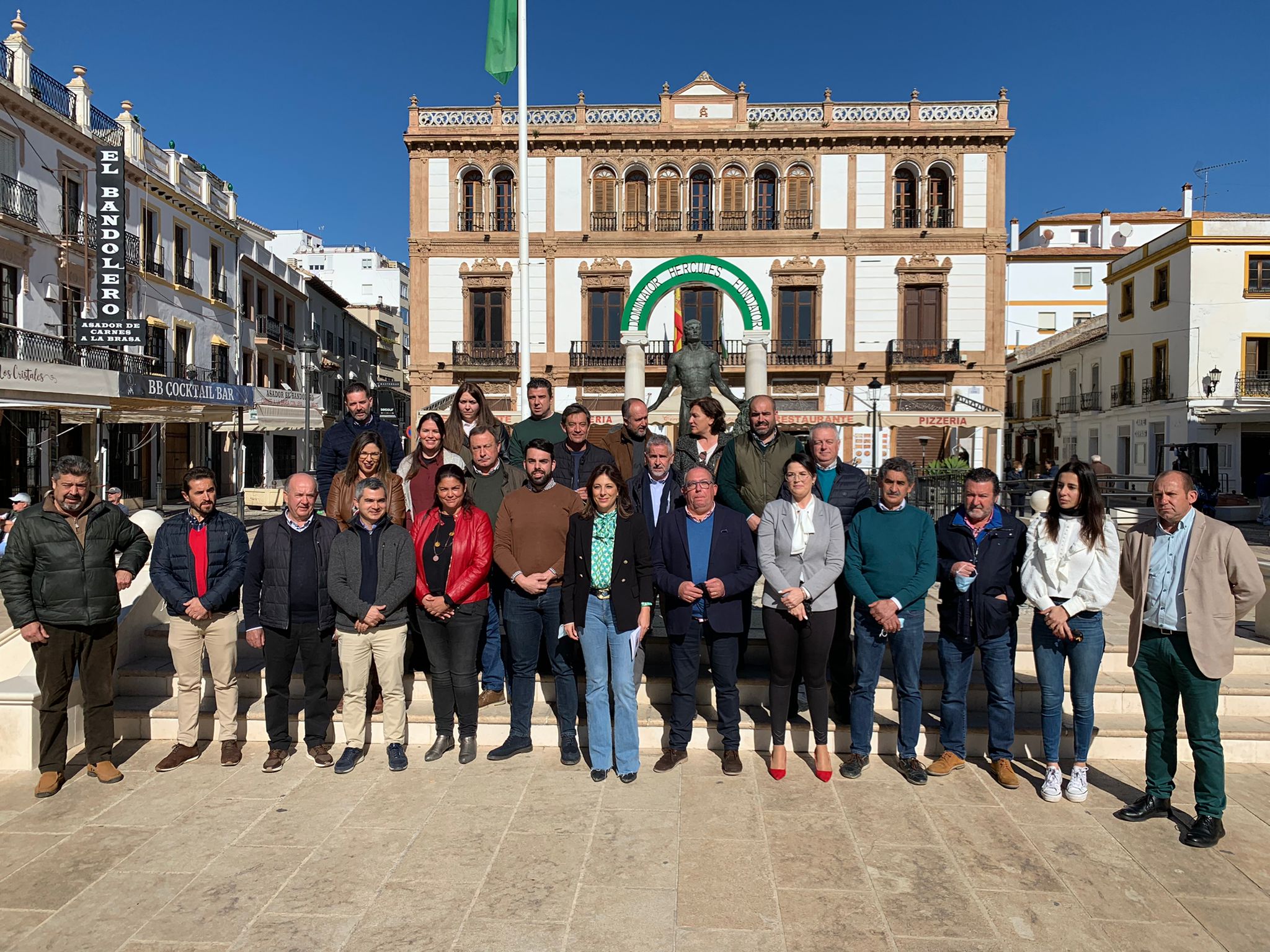 Todos los alcaldes se han dado cita en Ronda para realizar este anuncio.