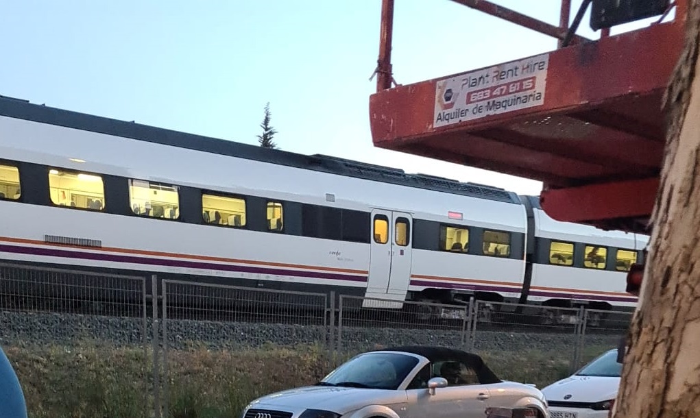 El tren ha permanecido detenido en el lugar en el que se ha producido el accidente mortal.