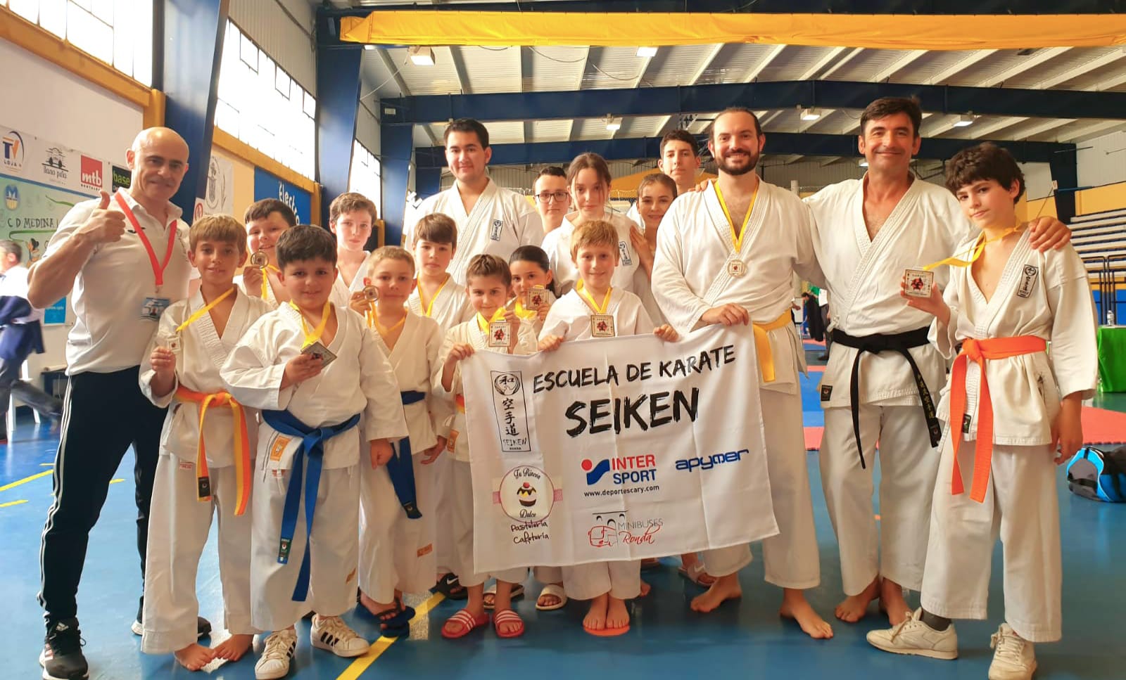 Los componentes del conjunto rondeño en el campeonato.