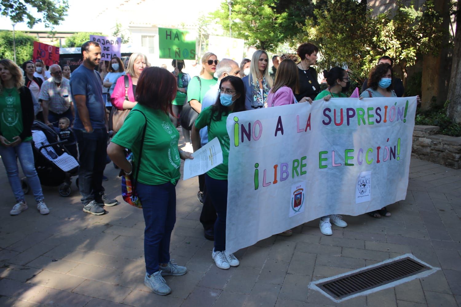 Esta mañana se ha celebrado la segunda protesta de los padres y las madres.
