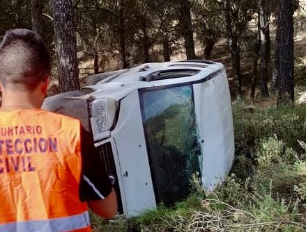 Dos accidentes de tráfico en distintas zonas Ronda provocan dos heridos