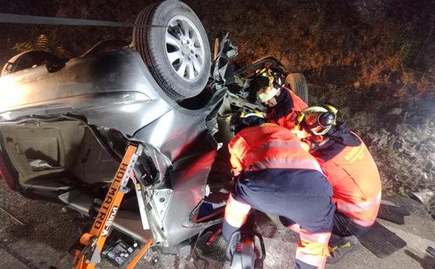 Estado en el que ha quedado el vehículo accidentado.