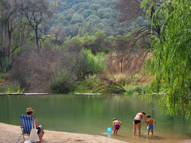 Charco de la Llana, en el río Guadiaro a su paso por Jimera de Líbar.