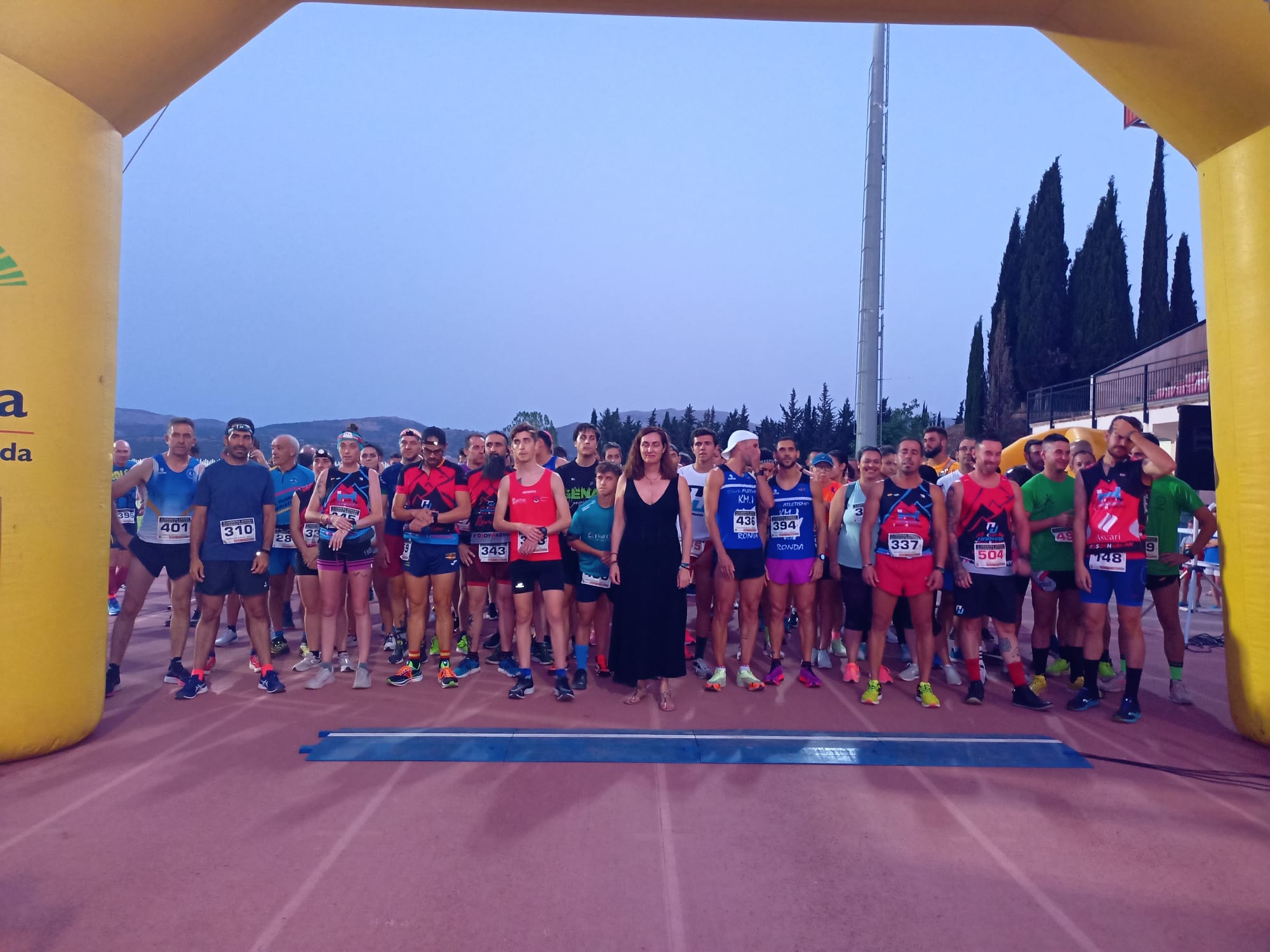 Momento de la salida que tuvo lugar en la Ciudad Deportiva.
