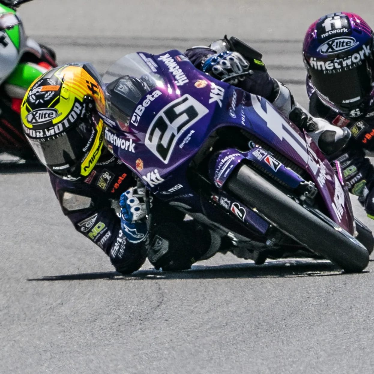 Imagen del pilito rondeño sobre su moto en una de las pruebas disputadas.